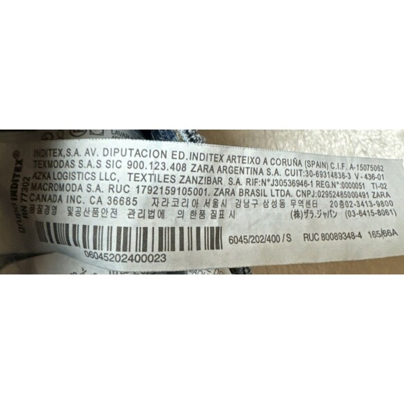 Zara Womens Blue Jean Denim Trafaluc Pockets Distressed Mini Skirt Size Small 26 - Picture 15 of 15